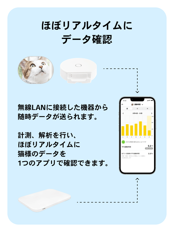 ほぼリアルタイムにデータ確認